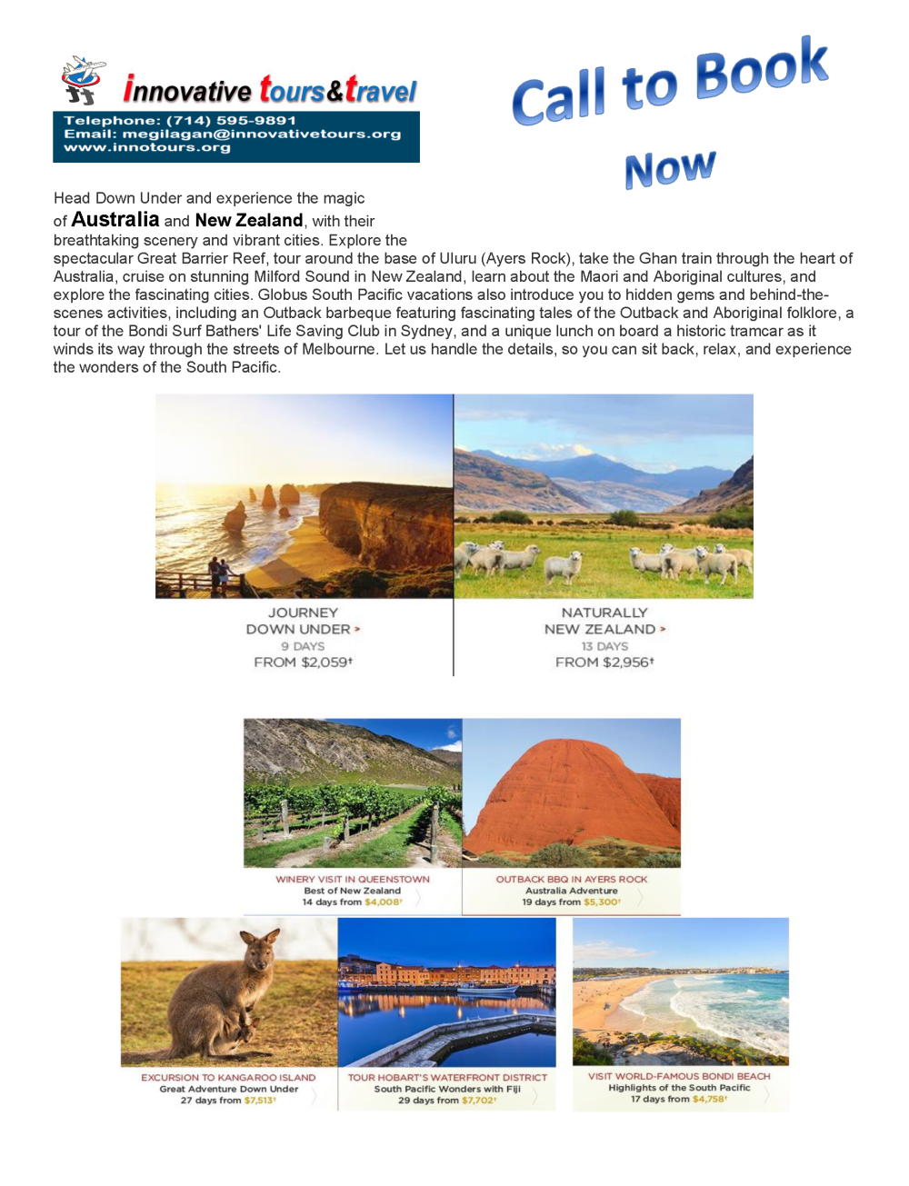 South Pacific Vacations 2017